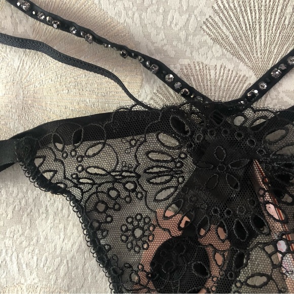 Victorias Secret Designer Collection Fashion Show crystal panty gstring thong L - Picture 2 of 4